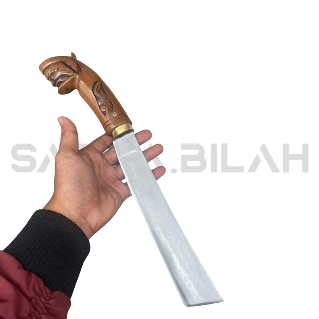 SATRIABILAH - Gollok Kerja Kebun Cibatu Asli Ukir Cepot Kayu Rasamala