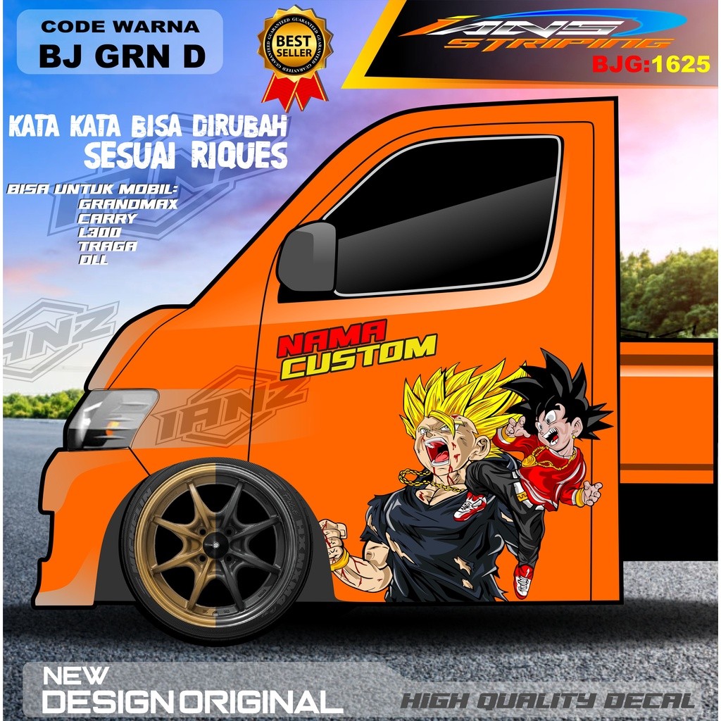 Decal Stiker Pintu Pick Up / Decal Pintu Traga Granmax / Stiker Mobil Pick Up Terbaru