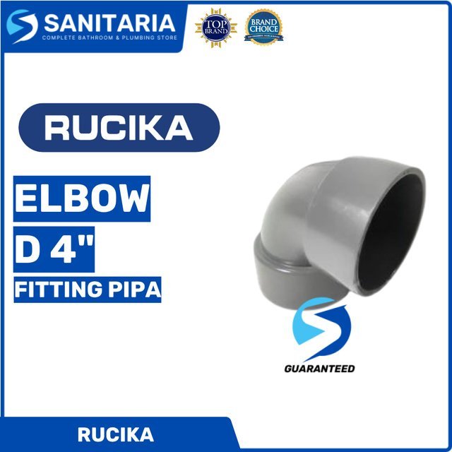 Elbow D 4" Rucika/Knie D 4" 90 Rucika/Fitting Pipa Rucika