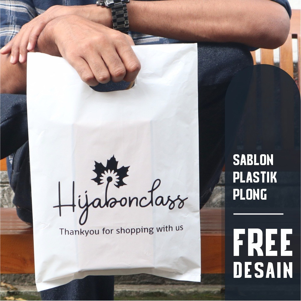Sablon Plastik Plong | Kemasan Handphone, Makanan, Baju, Hijab, Dll. Free Desain