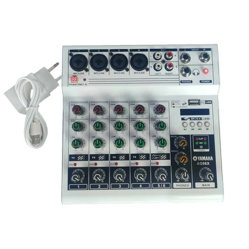 MIXER YAMAHA AG06X MIXER AUDIO 6 CHANNEL AG 06 X BLUETOOTH MP3 ag06x