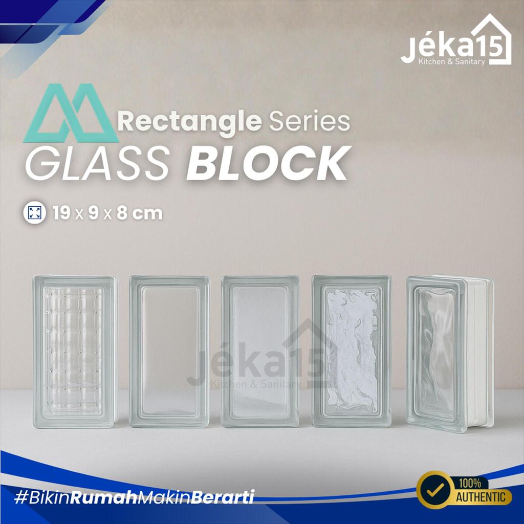 JEKA15 - MULIA Glass Block  Rectangle Series Elegan Dinding Modern