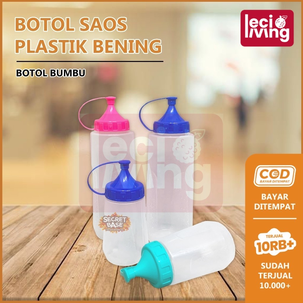 BOTOL KECAP - Botol Saos Plastik / Botol Saus Estetik / Tempat Sambal