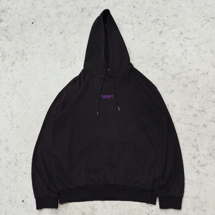 pullover hoodie basic CONSCIOUSNESS HANGTEN jemper hitam murah bagus