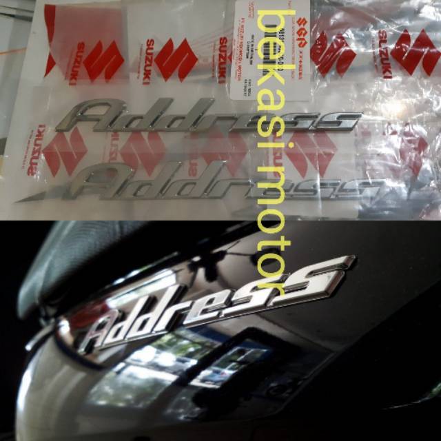 Trend Aksesoris~ BEST 68131-40J30 2pcs logo emblem suzuki address  sepasang