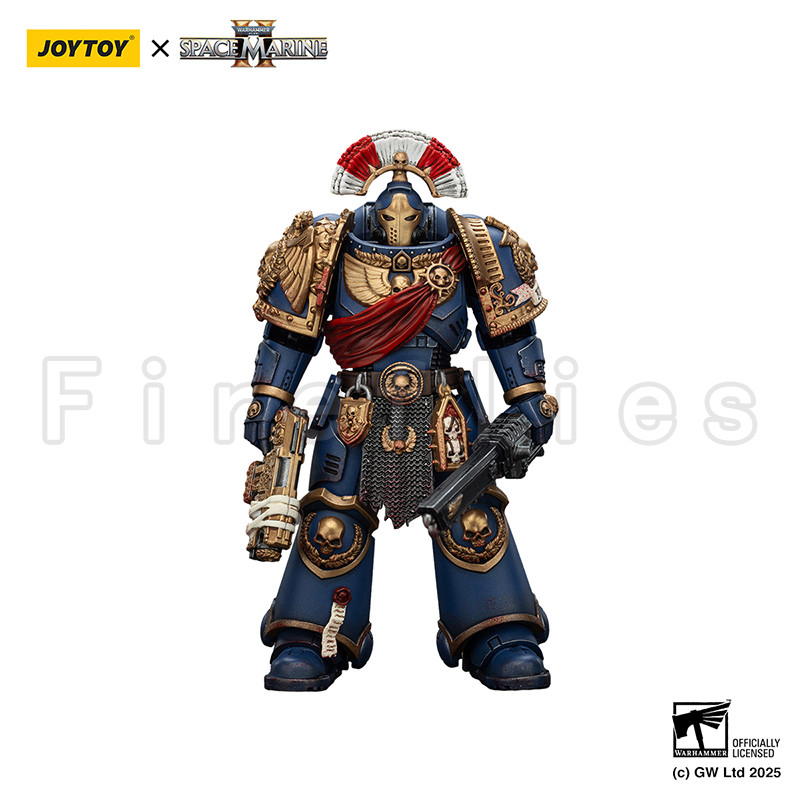1/18 JOYTOY Action Figure 40K Ultramarines Relic Secundus Armour With Artificer Bolt Rifle Chainswor