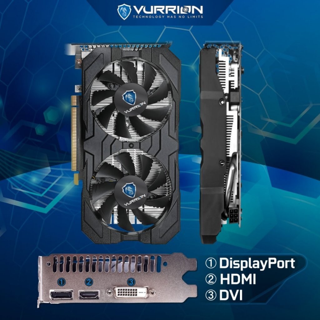 VURRION BLAZE RADEON RX580 8GB RX 580 8G RX-580 8GB 2048SP AMD RADEON