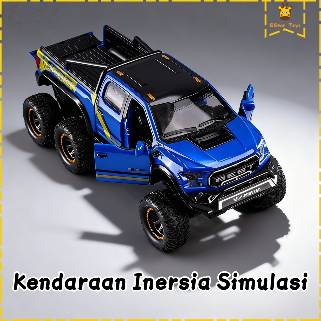 Gstar Mobil Off - Road Mainan Peredam Pegas, Bisa Buka Pintu Banyak & Bunyi Cahaya saat Tekan Bagian
