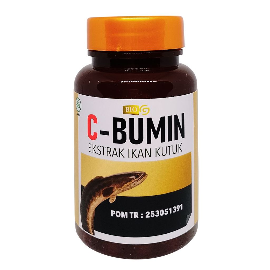 C-Bumin Bio-G Ekstrak Albumin Ikan gabus kutuk 60 kapsul Asli Original