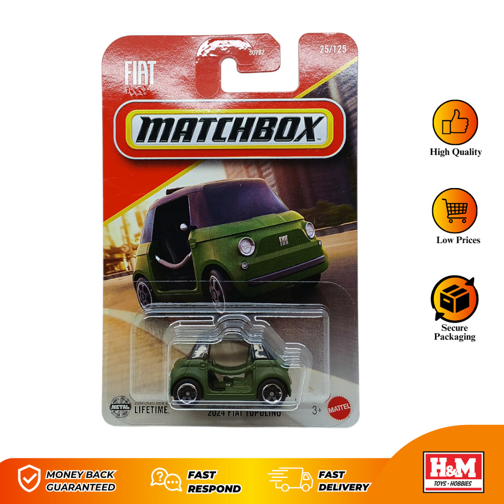 Matchbox 2024 Fiat Topolino Hijau Tua - 93BK