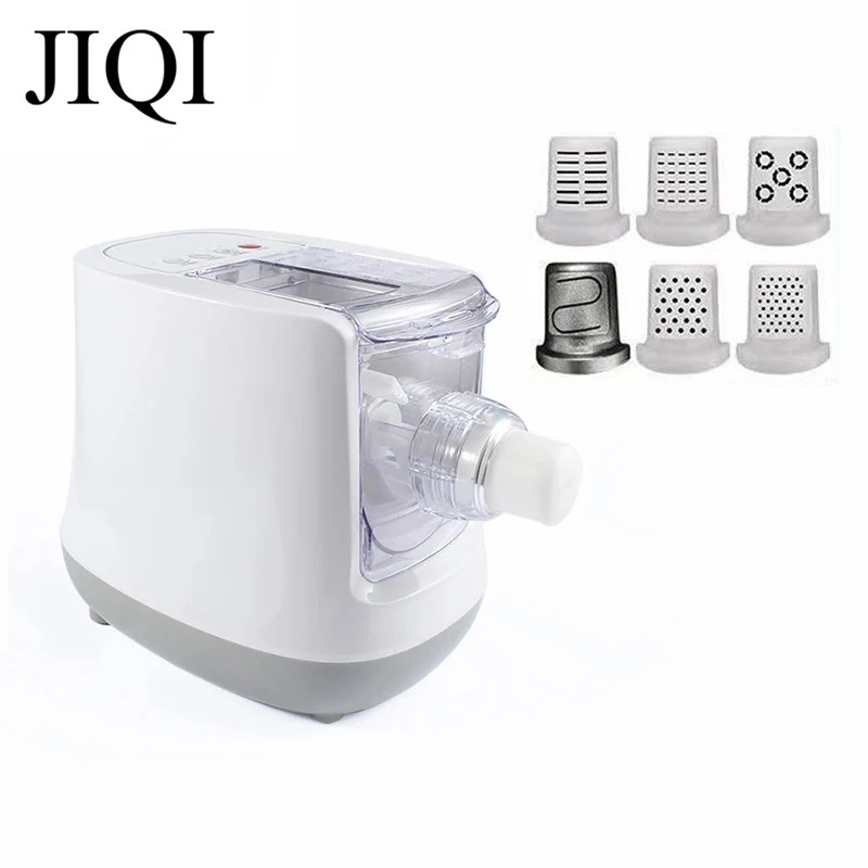 JIQI Electric Noodle Maker Automatic Dumpling Wrapper Press Machine Dough Mixer Spaghetti Pasta Maki