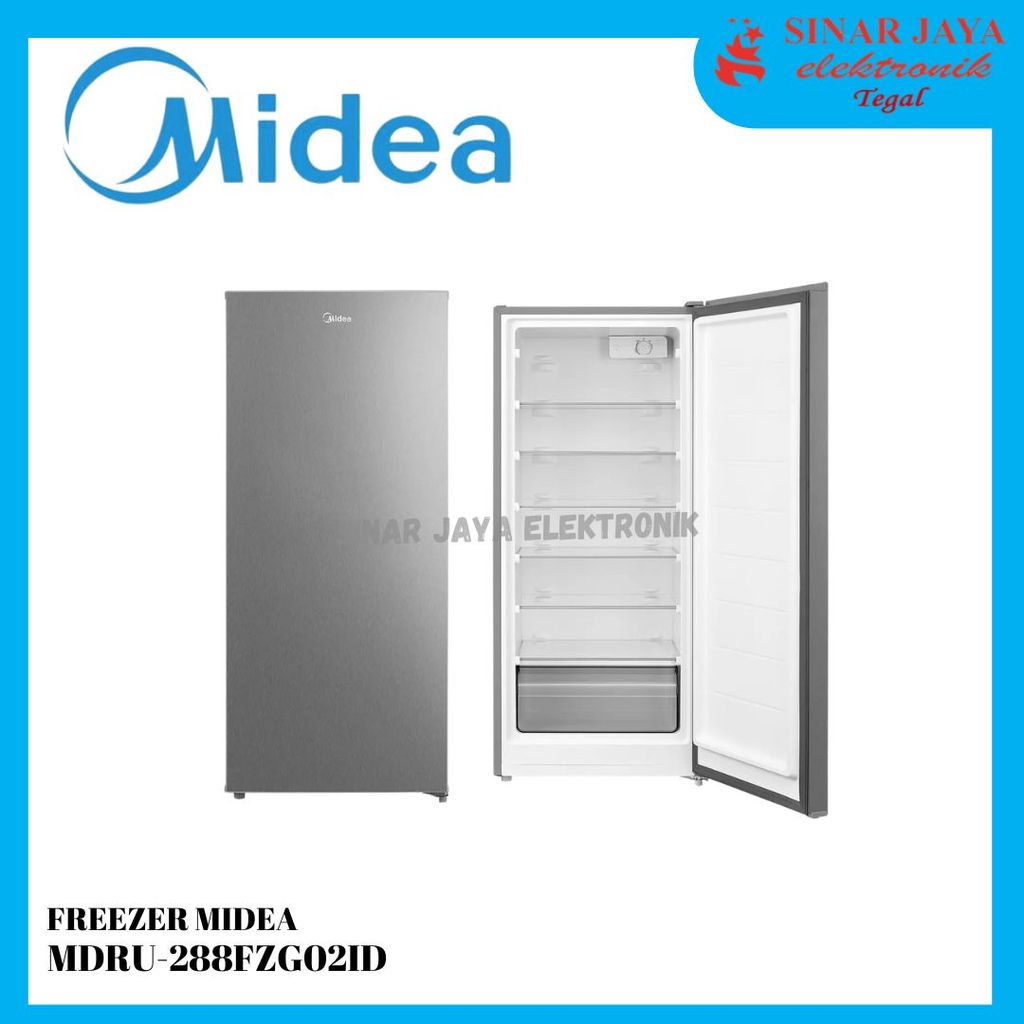 FREEZER MIDEA MDRU-288FZG02ID 200 LITER / Kulkas Upright Freezer Midea
