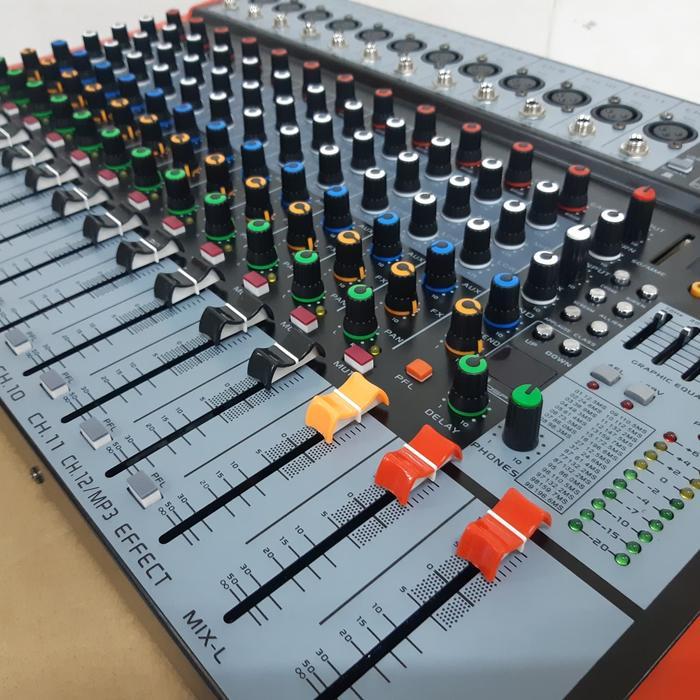 MIXER 12 CHANNEL BLACKSPIDER USB BLUETOOH EFFECT VOCAL 99 DSP ORIGINAL