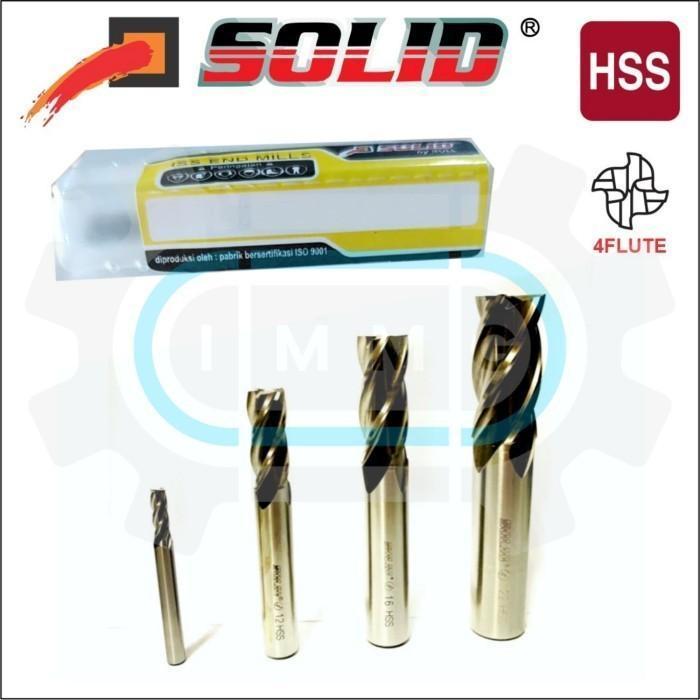 End Mill / EndMill Solid Bor Frais HSS - Mata Bor Milling ori 16MM 17M 18MM