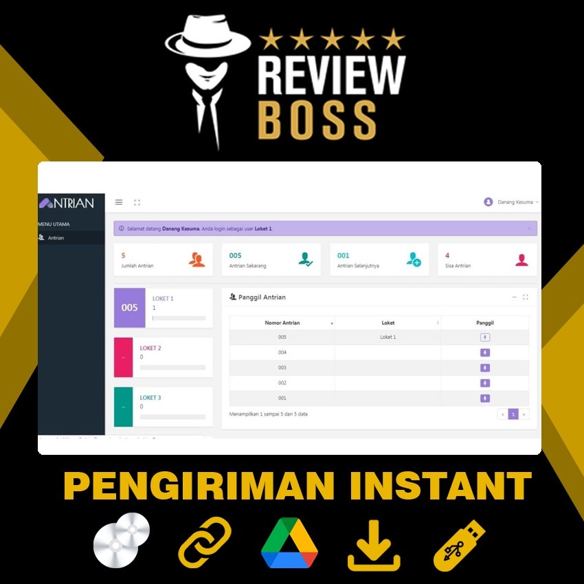 SOURCE CODE APLIKASI ANTRIAN PENGUNJUNG BERBASIS WEB SIAP PAKAI