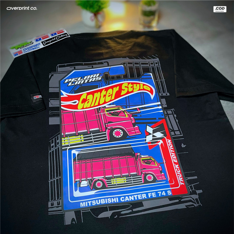 KAOS TRUK MITSUBISHI CANTER | KAOS CANTER STYLE HOT WHEELS,