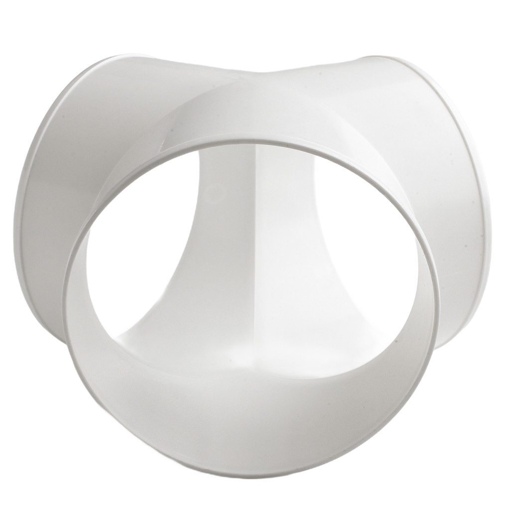 Airflow Distribution Splitter Ducting Splitter Connector Home Ventilation 100mm 3 9in Solid Plastic 