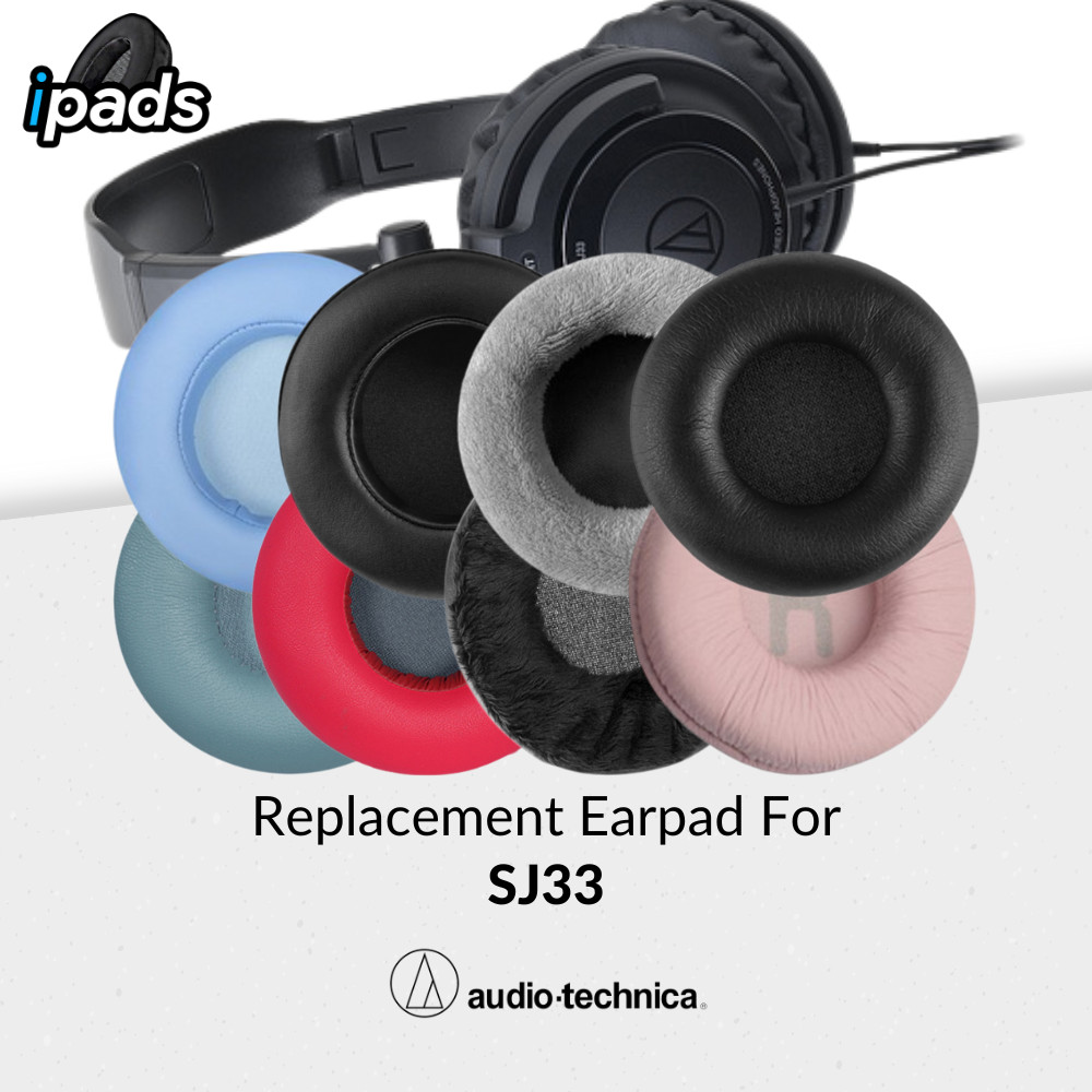 Earcup Earpad Ear Cushion Ear Pad Audio Technica ATH-SJ33 ATH SJ 33 Busa Foam Bantalan
