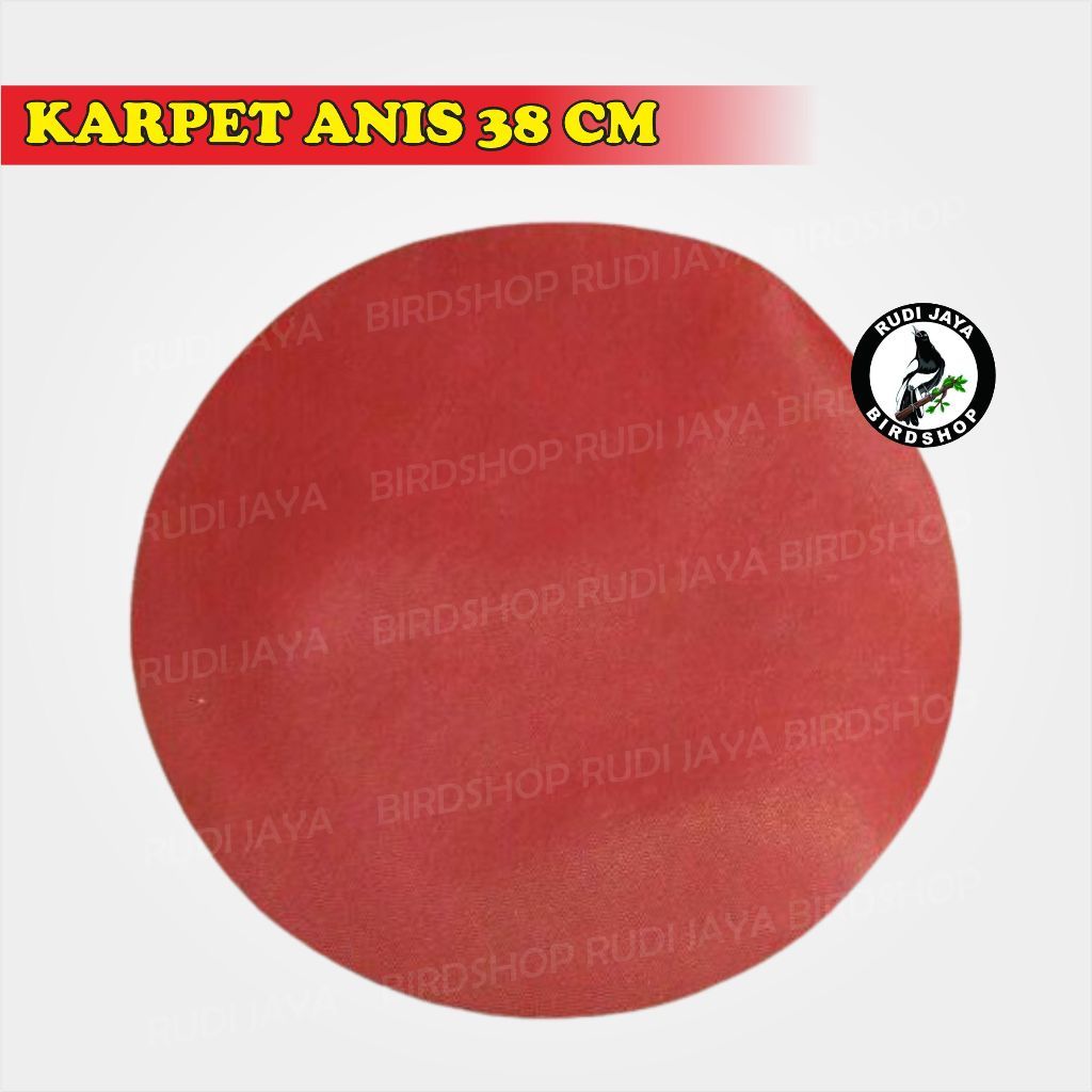 SEDIA KARPET ANIS MERAH BULAT ALAS DASAR SANGKAR BURUNG ANIS MERAH DIAMETER 40 CM 38 CM 36 CM