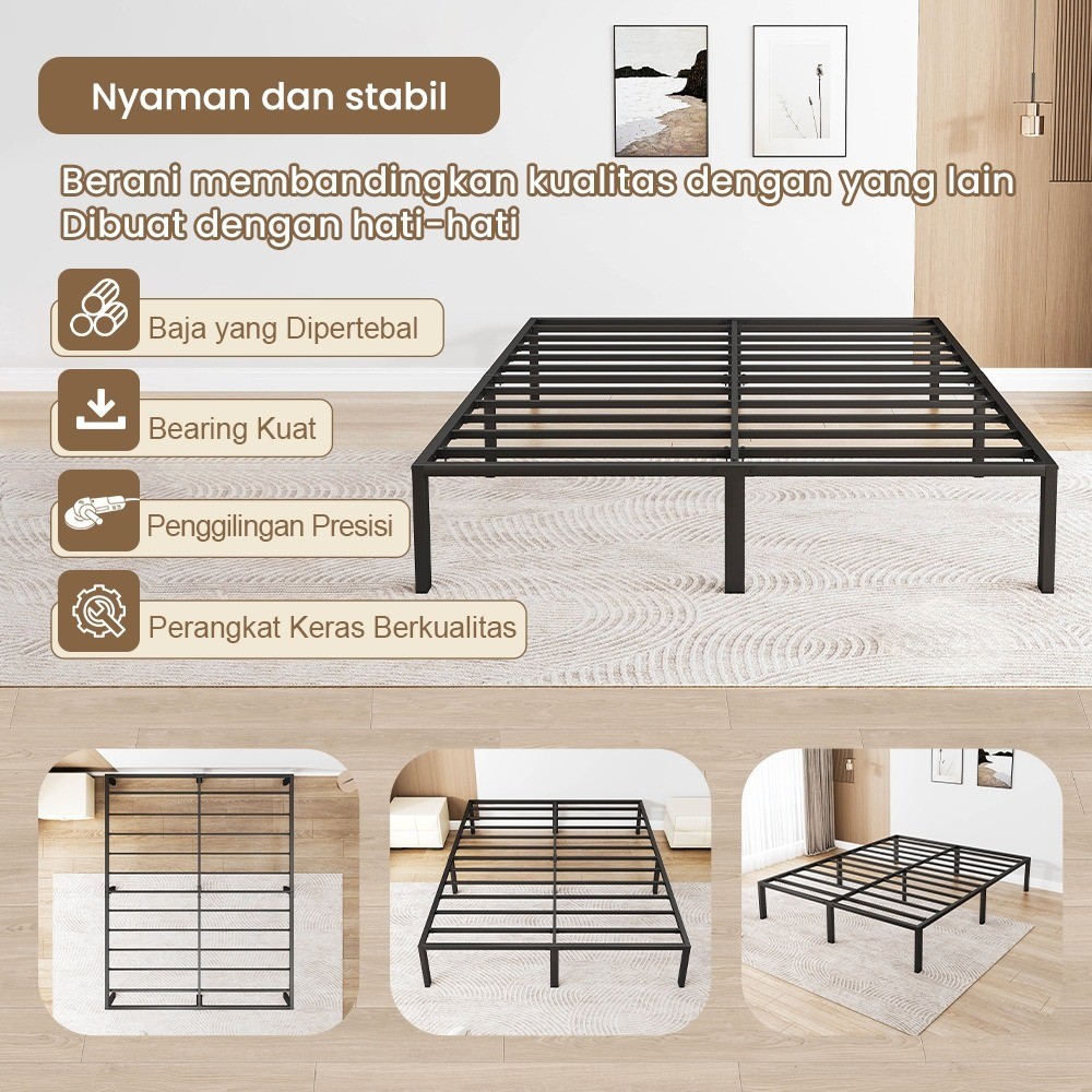 STEEL SPACE Dipan Besi Basicbed Divan Besi Tempat Tidur Besi Ranjang Tidur Ranjang Industrial
