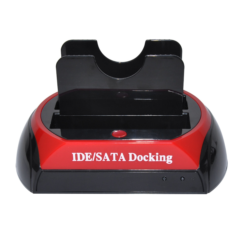 USB 2.0 to IDE SATA Hard Disk OTB Cloning Dock All in One HDD Docking Station Dual Bay 2.5 Inch 3.5 
