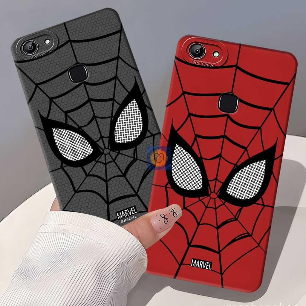 Casing Vivo V7 Plus / V5 Plus / V9 / Vivo Z1 Pro Fashion Case Face Spiderman Keren Case Softcase Pro