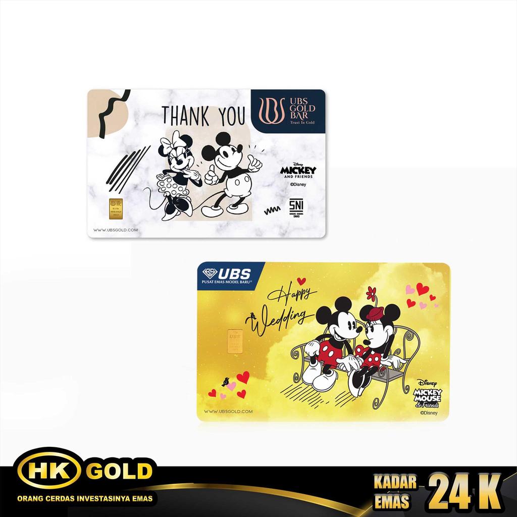 HK MUSTIKA GOLD - LOGAM MULIA 24K - 0.100 GR UBS DISNEY