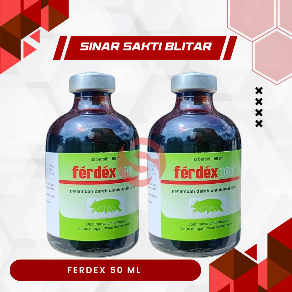 FERDEX 50 ML - Penambah darah pada babi
