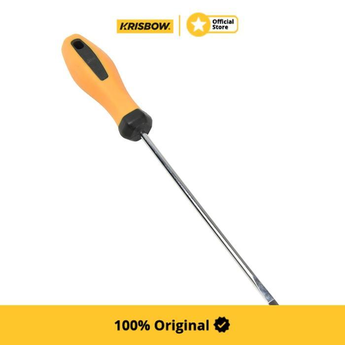 Krisbow Jetech Obeng Minus 5x150 mm Screwdriver Obeng Pipih Flathead Alat Sekrup Driver Tool