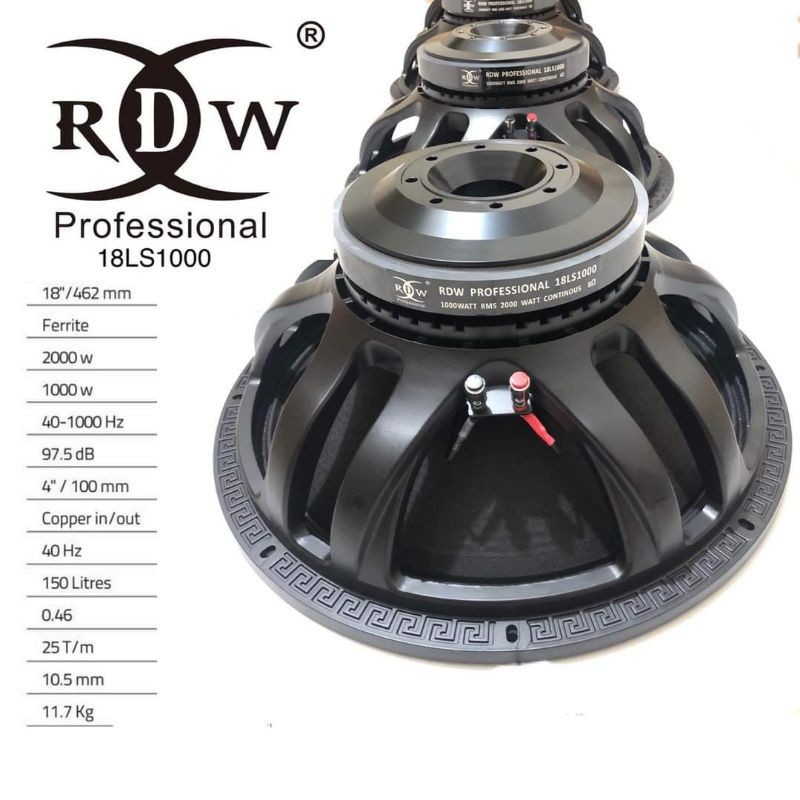 Promo Komponen speaker RDW 18LS1000 ls1000S Original
