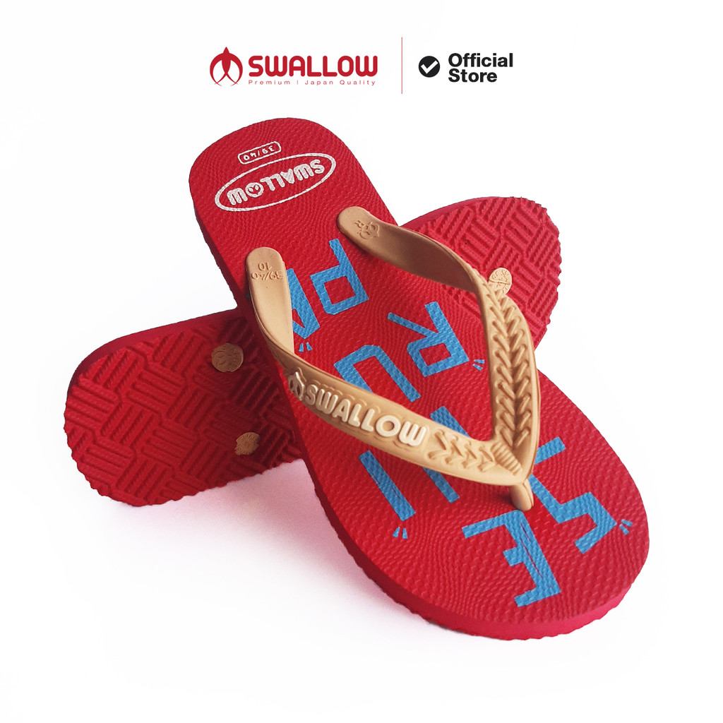 PROMO Sandal Jepit Pria Swallow Futbol & Seni Original - Motif Sepak Bola Piala Dunia & Seni Rupa