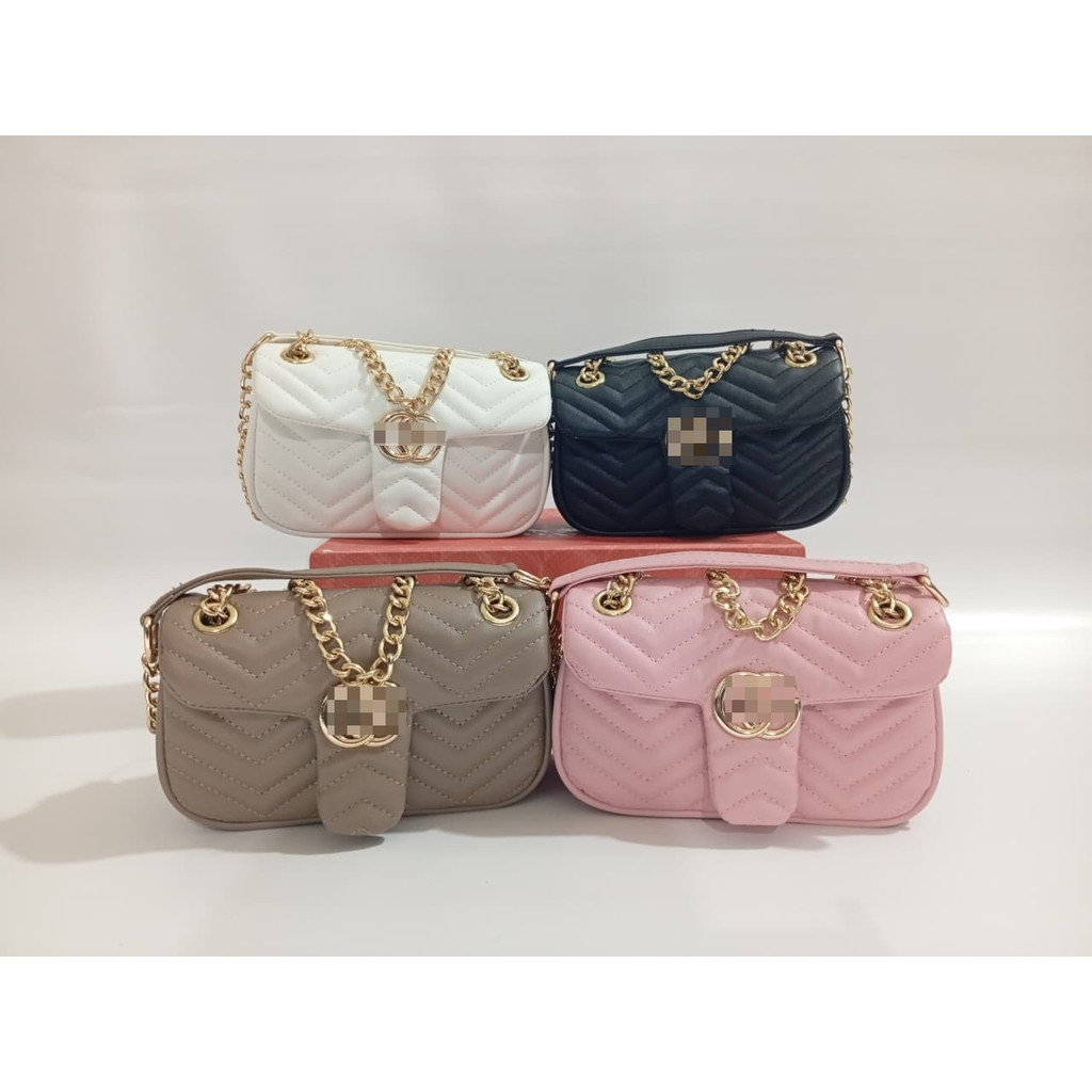 Tas Selempang wanita Premium Mini Marmont New / Shoulder Bag & Sling Bag