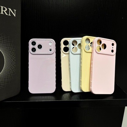 Case iPhone Big Lens Soft Case 11 12 13 15 16 17 promax Love Frame Premium Silicone Anti Fall Camera