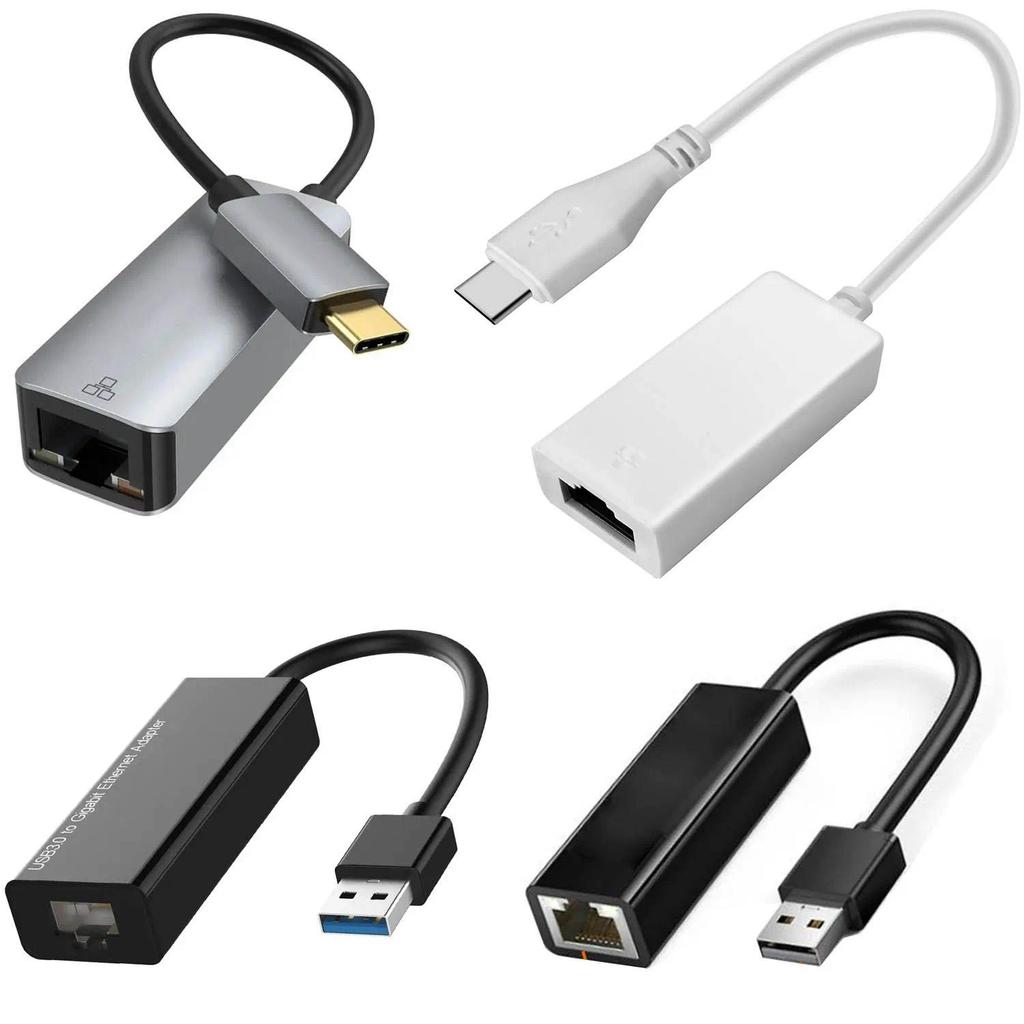 USB Network Adapter RJ45 USBC Network cable USB Gigabite Ethernet Adapter 100Mbps Realtek USB to RJ4