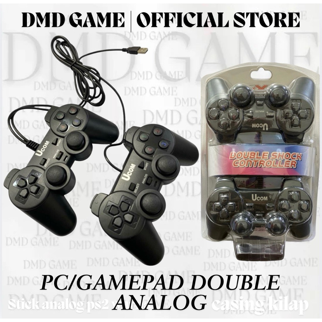 Promooooo Game pad double hitam // Stik pc double hitam // stik pc getar kwalitas super