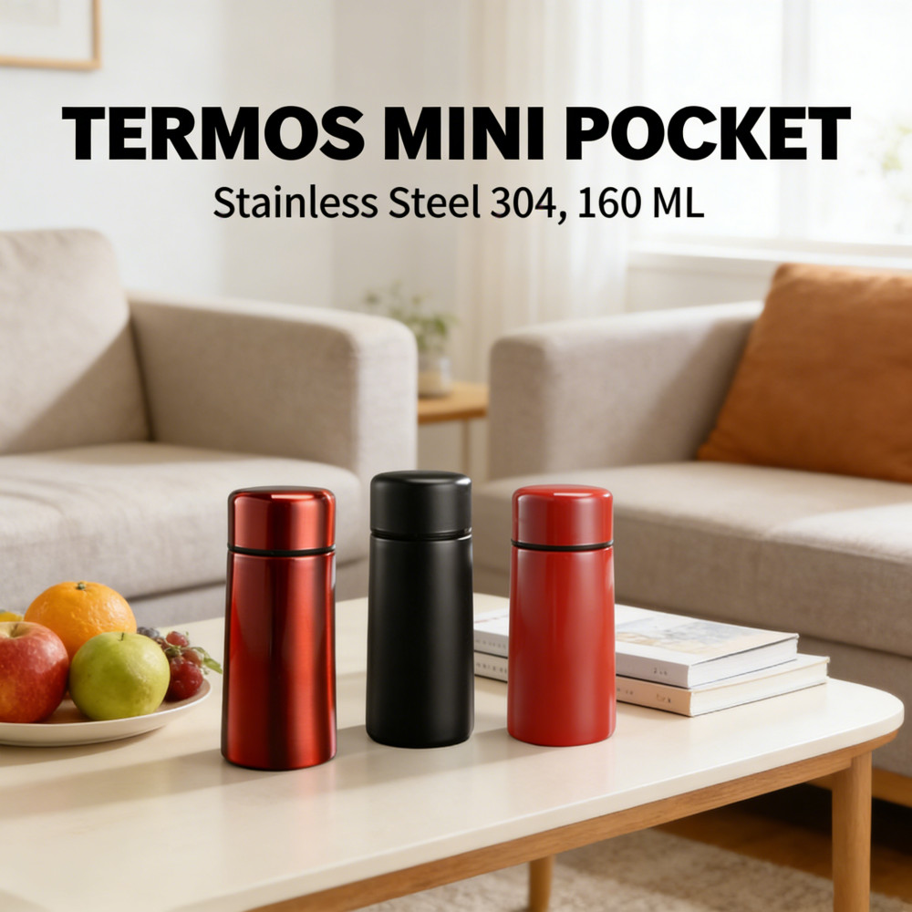 STEEL 304 MINI POCKET TUMBLER TERMOS COFFEE & WATER HOT & COOL / TAHAN PANAS & COOL WATER / TUMBLER 