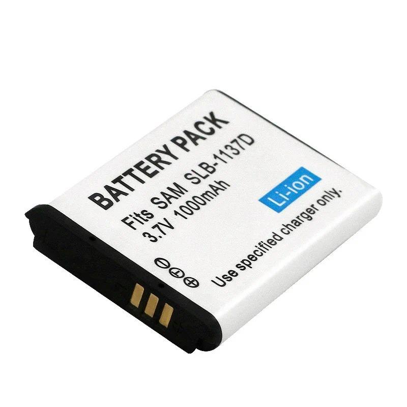 1-3pc 1000mAh Rechargeable Battery SLB-1137D Camera Battery For Samsung NV100HD TL34HD NV106 HD i85 