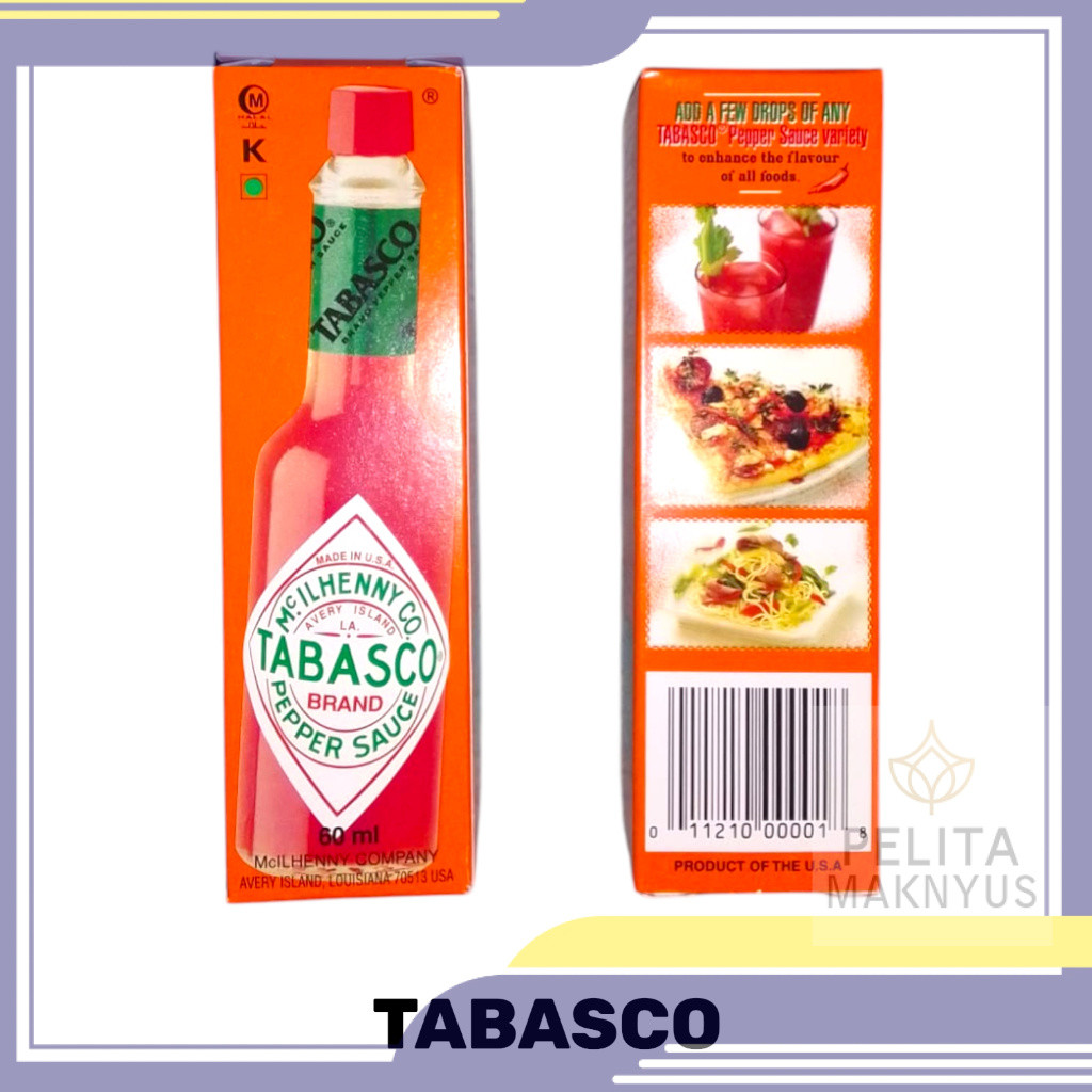 Tabasco Red Pepper Sauce / Tabasco Saus 60 ML Original Product of USA