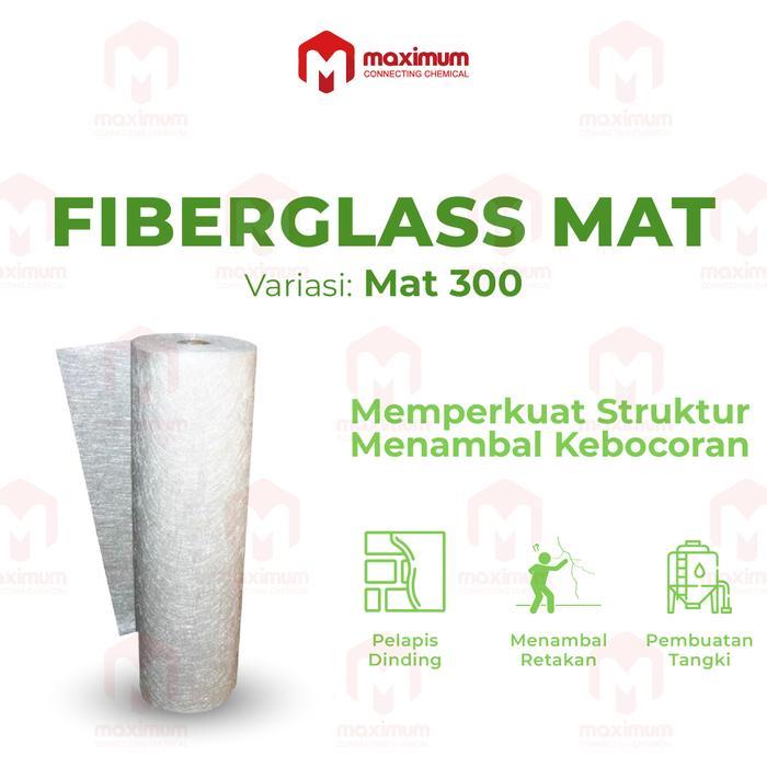 Serat Fiber Aquaproof - Fiberglass Matt - Fiber Glass Mat 1 Roll - MAT 300