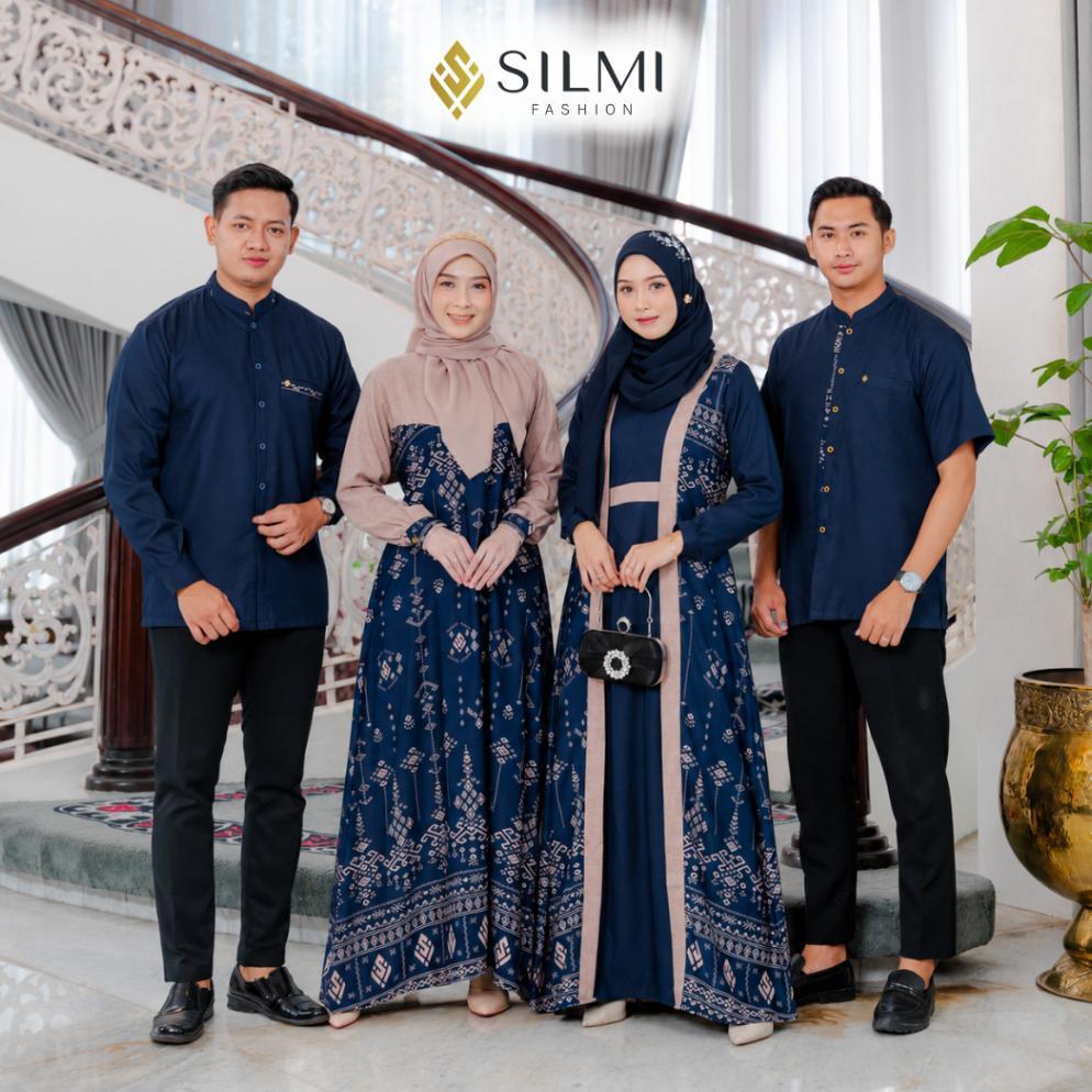 Promo Silmi | Silmi Family (Mom & Dad) - Gamis Couple Pasangan - Sarimbit Couple Keluarga - Gamis Ko