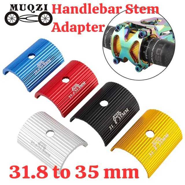 Foto Muqzi Adaptor Handlebar Stang Steer 31.8 untuk Stem Oversize 35 mm Sepeda 31.8mm to 35mm