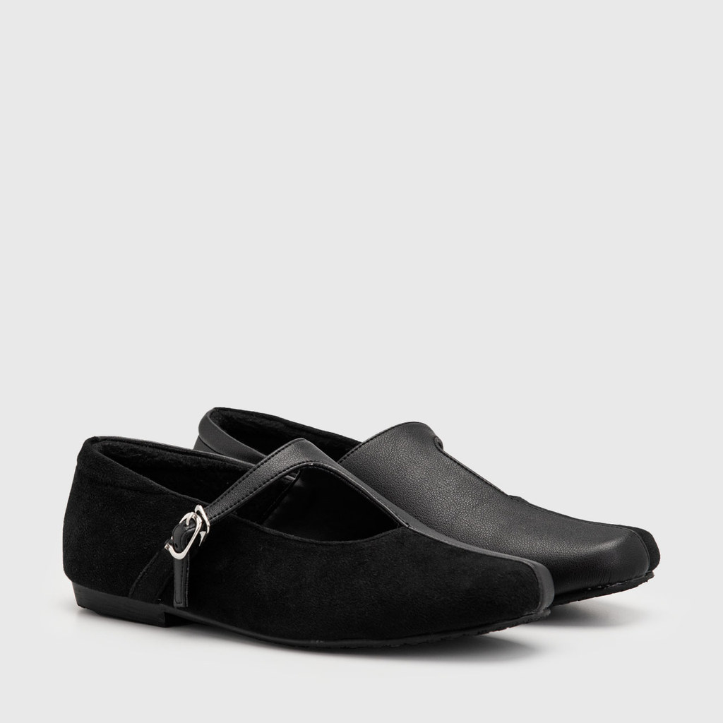 Lovely Lune - Diana Flat Shoes Black