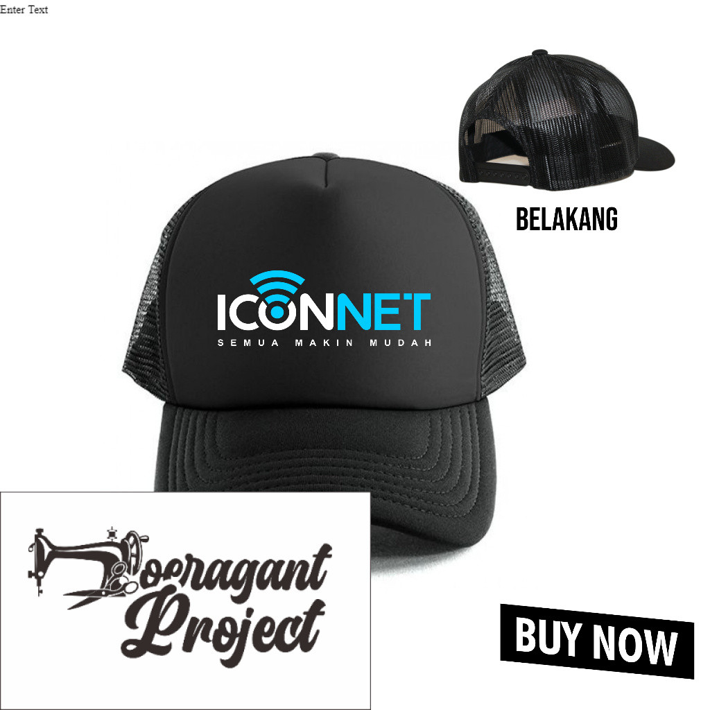 topi jaring iconnet / topi trucker hat iconnet
