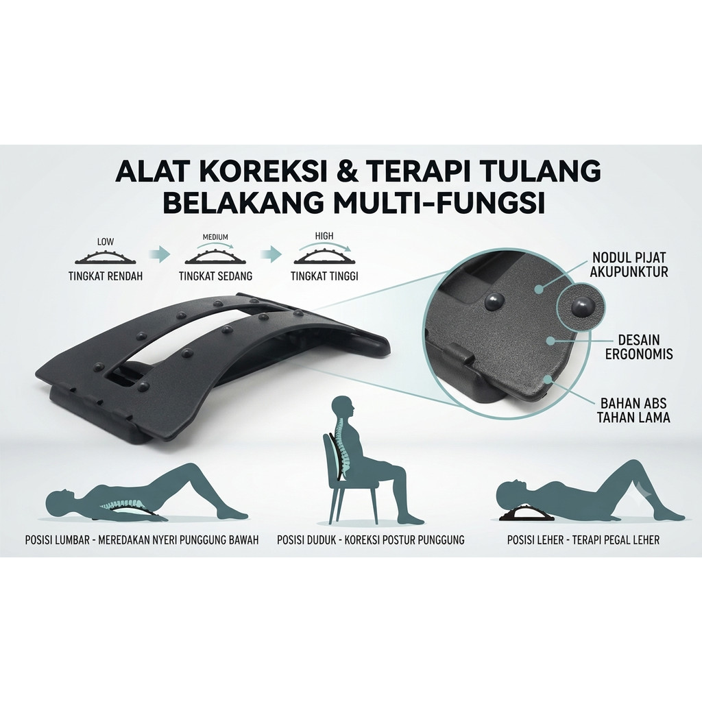 Alat koreksi otot Pijat akupuntur terapi pegal tulang punggung Leher