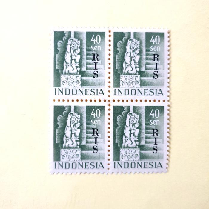 Prangko/Perangko INDONESIA. 1950. c.t. RIS 40 cent. Blok-4.