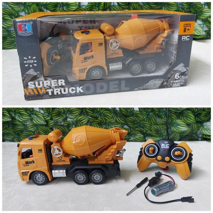 Mainan RC Dump Truk Pasir Remote Control Musik Baterai Cas - Toys Kontrol Mobil Anak mobil  truk rem