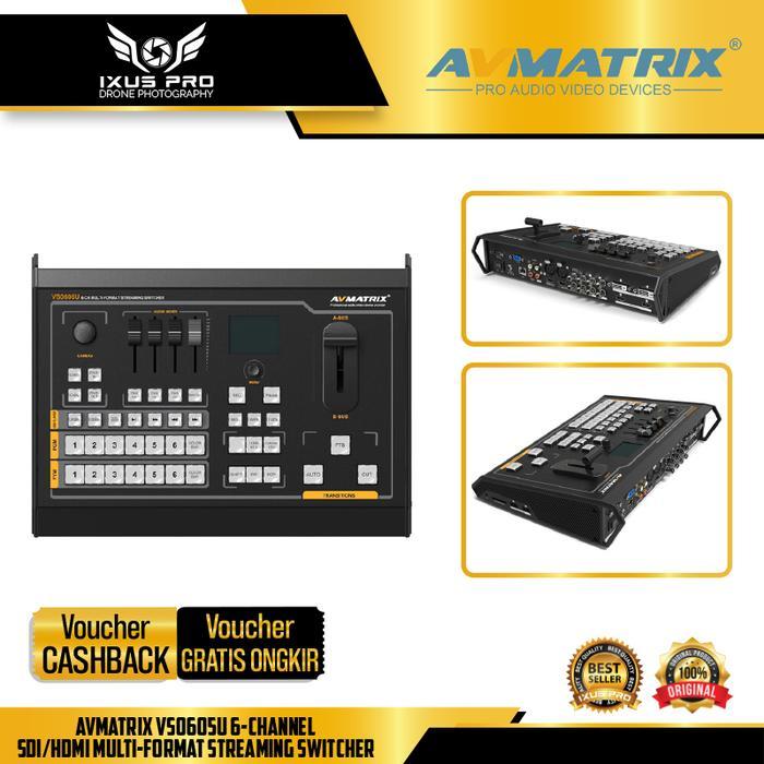 AVMATRIX VS0605U 6-Channel SDI/HDMI Multi-Format Streaming Switcher - AVMATRIX VS0605U