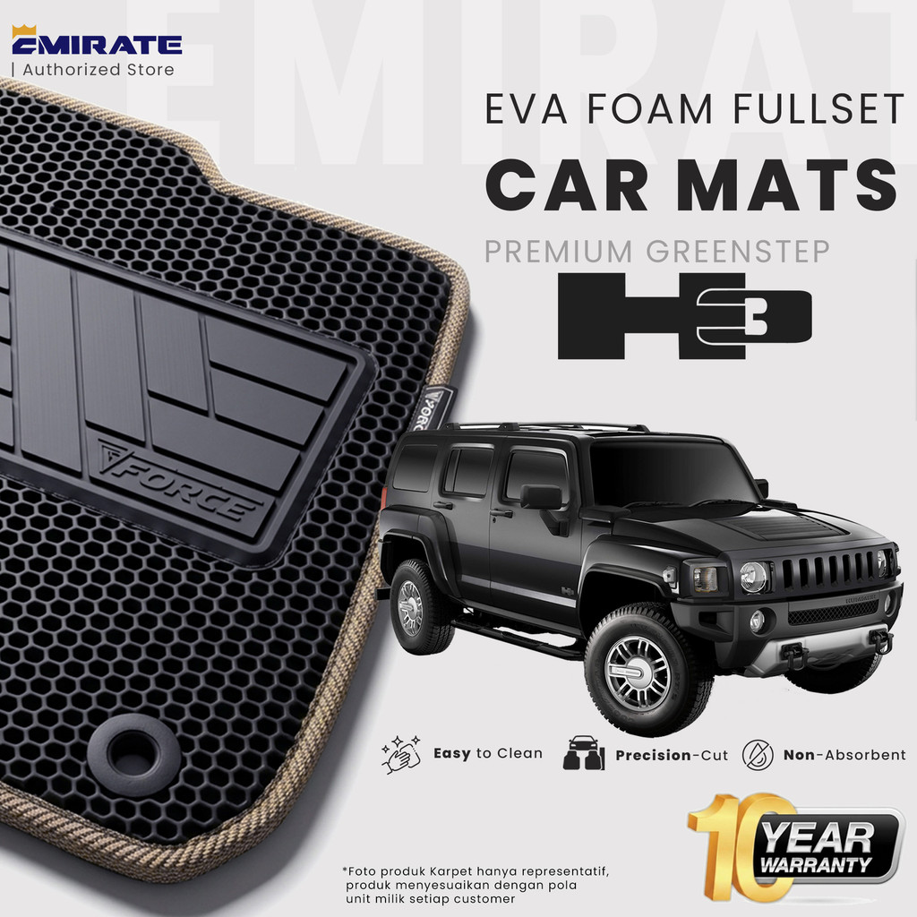 Karpet Mobil Hummer H3 EVA Force Fullset / Hummer H3 Car Mat
