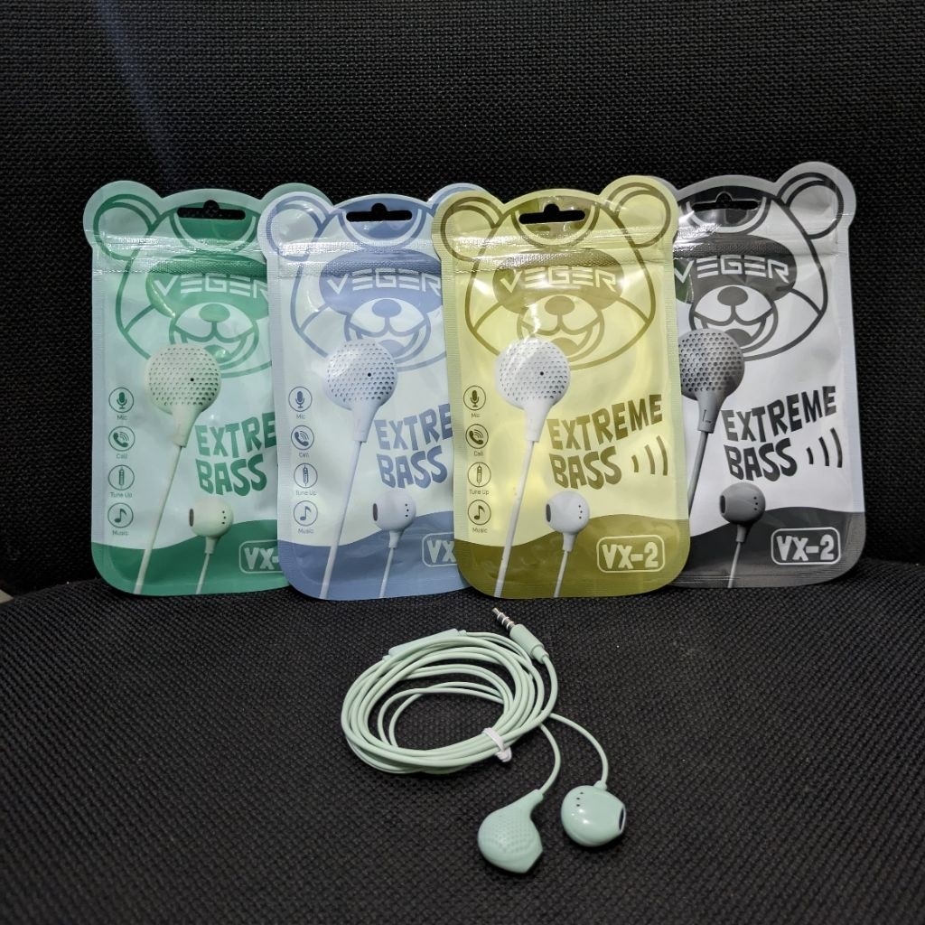 VEGER VX2 HANDSFREE EARPHONE EXTREME BASS