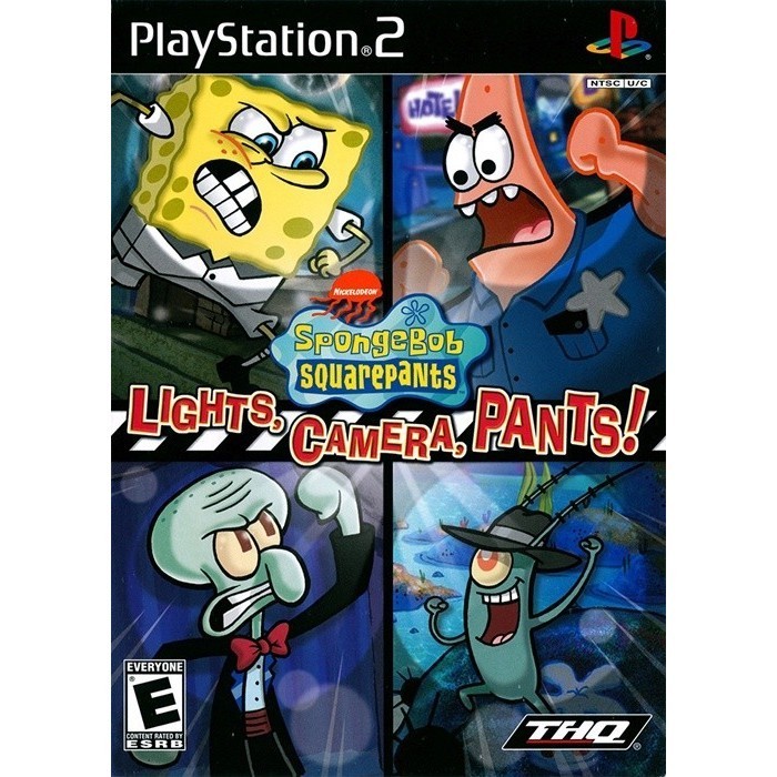 DVD Game PS2 - SpongeBob SquarePants Lights Camera Pants